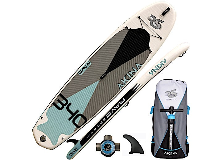 RAVE Sports Akina iSUP 11' 2" Inflatable Paddle Board - Superior Blue  • 02955