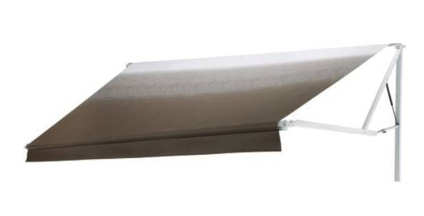 Dometic 9100 20'W x 8'Ext. Sandstone Fade Vinyl Power RV Patio Awning Roller Assembly with Polar White Vinyl Weather Shield  • 915NS20.000B