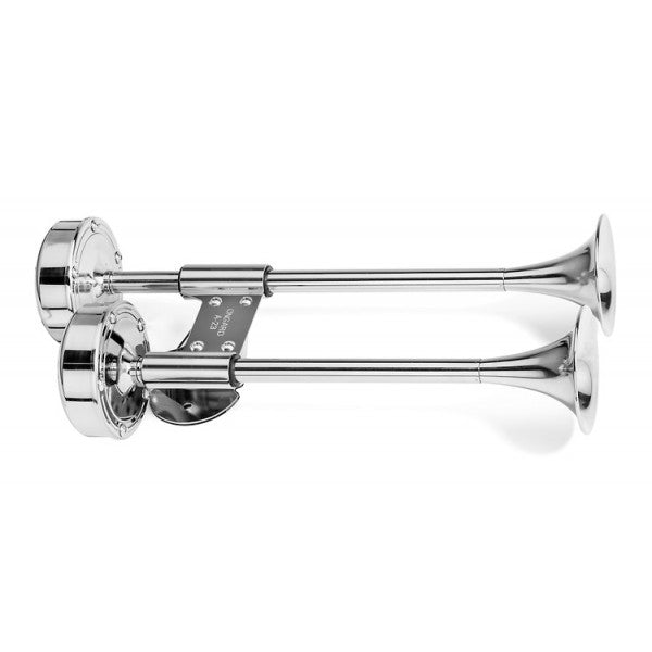 Schmitt & Ongaro Deluxe Shorty 12 V 120 dB Stainless Steel Dual Trumpet  • 10012
