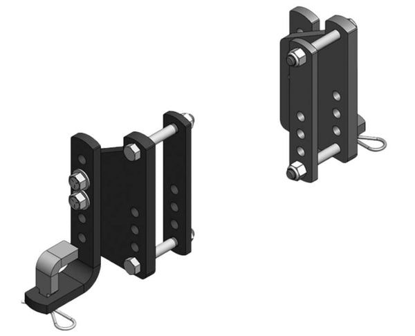Blue Ox TrackPro 2-Point L Brackets with Mounts, Pair, Kit  • BXW4074