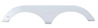 Icon 72-3/4"L x 13-5/8"H (7-3/4" Arch Heigh) Polar White Tandem Fender Skirt for Keystone Laredo  • 01796