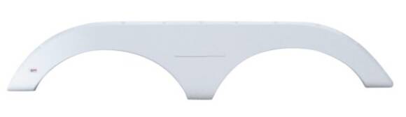 Icon 72-3/4"L x 13-5/8"H (7-3/4" Arch Heigh) Polar White Tandem Fender Skirt for Keystone Laredo  • 01796