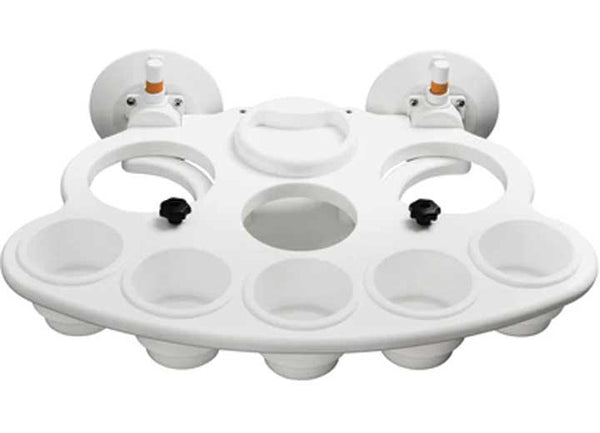 SeaSucker Party Barge - Vertical Mount Cupholder/Portable Bar - White  • MC5347W