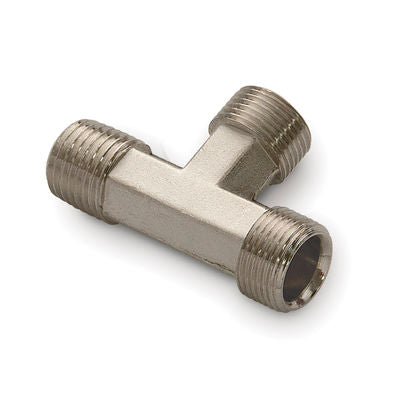 SeaStar Tee Fitting Ends (Tube & 1/4" NPT Male, Ctr Tube), Set of 3  • HF5531
