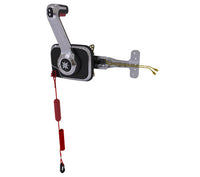 SeaStar Xtreme Side Mount Chrome/Black Side Mount Single Control Station with Engine Cut Off Switch and Trim  • CHX8051P