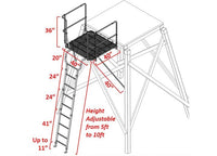 Shadow Hunter Adjustable Ladder Platform for Elevated Platform  • SH33LP