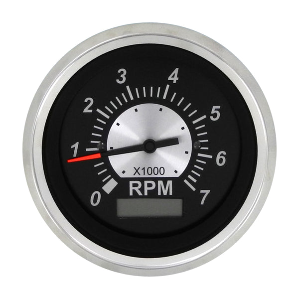 Sierra Black Sterling Series Tachometer/LCD Hourmeter Gauge  • 67364P