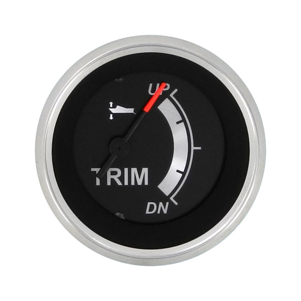 Sierra Black Sterling Series Trim Gauge, Evinrude/Johnson, Suzuki 4-Stroke 2002 & Up  • 67365P