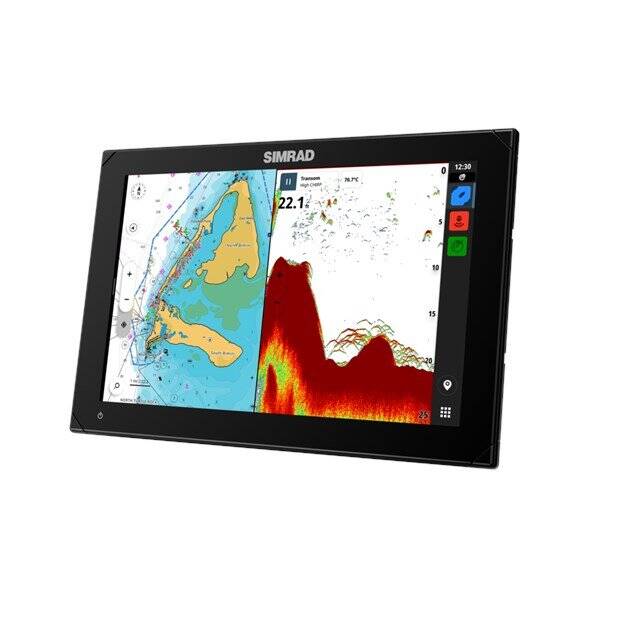 Simrad NSX 12" Fish Finder/Chartplotter with Active Imaging 3-in-1 Transducer, C-Map Discover X Charts  • 000-15367-001