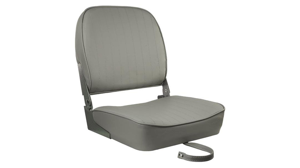 Springfield Marine Gray Folding Boat Seat, 19" H x 16" W x 15.5" D  • 1040623