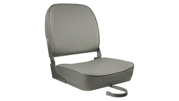 Springfield Marine Gray Folding Boat Seat, 19" H x 16" W x 15.5" D  • 1040623
