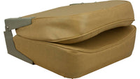 Springfield Marine Cushioned Fold Down Boat Seat, Tan  • 1040628