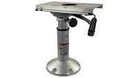 Springfield Marine Mainstay 14"-20" H x 2-3/8" D Anodized Aluminum Locking Adjustable Post with Slide, Swivel & Round Base  • 1250150-L1