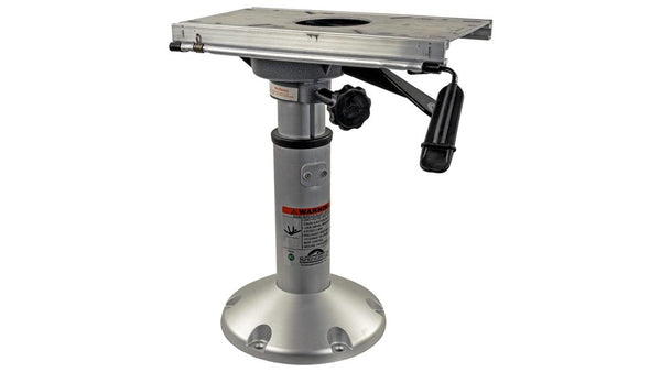 Springfield Marine Mainstay 14"-20" H x 2-3/8" D Anodized Aluminum Locking Adjustable Post with Slide, Swivel & Round Base  • 1250150-L1