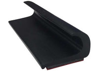 Steele Rubber Products Peel-N-Stick Drip Rail - 7/8" H x 1/2" W x 10 Ft - Black  • 99-4246-260