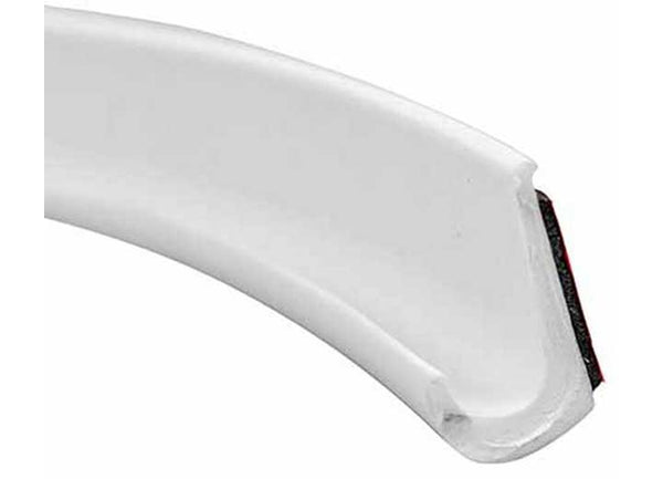 Steele Rubber Products Peel-N-Stick Drip Rail - 7/8" H x 1/2" W x 10 Ft - White  • 99-4264-260