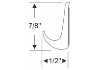 Steele Rubber Products Peel-N-Stick Drip Rail - 7/8" H x 1/2" W x 10 Ft - White  • 99-4264-260
