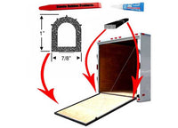 Steele Rubber Products Ribbed Hollow Bulb Seal Ramp Gate Kit - 35 Ft  • 99-4444-283