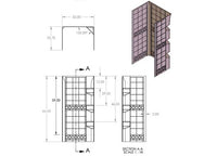 Specialty Recreation White Plastic Shower Wall, 32"L x 24"W  • SW2432W