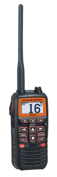 Standard Horizon HX210 6W RF Black Handheld VHF Radio  • HX210