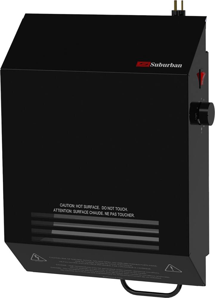 Suburban RV Electric Wall Heater - 120VAC, Black  • 2691ABK