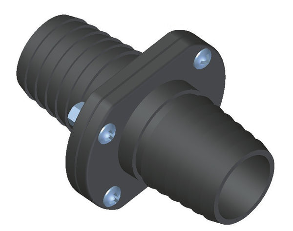 T-H Marine 1-1/8" Double Barb Inline Scupper  • ILS-1200-DP