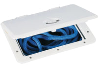T-H Marine Sure-Seal 20-7/8" L x 11" W Polar White Rectangular Locking Access Hatch  • HATL-1324-2-DP