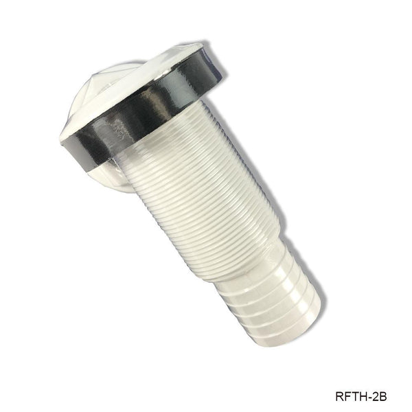 T-H Marine White Thru-Hull Fitting for 1-1/2" D Hose  • RFTH-2B-DP