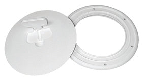 T-H Marine 6" Quick Release Deck Plate, Polar White  • DPCAM-6-2-DP