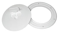 T-H Marine 6" Quick Release Deck Plate, Polar White  • DPCAM-6-2-DP