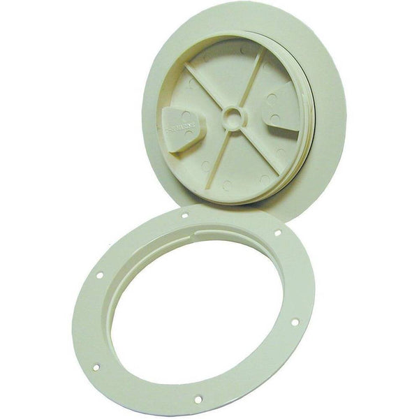 T-H Marine 6" Screw Out Deck Plate, Sand Shell  • DPS-6-3-DP