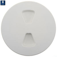 T-H Marine Sure-Seal 10" O.D. Polar White Screw-Out Deck Plate  • DPS-8-2-DP
