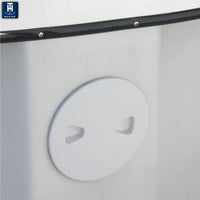T-H Marine Sure-Seal 10" O.D. Polar White Screw-Out Deck Plate  • DPS-8-2-DP