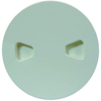 T-H Marine Sure-Seal 10" O.D. Polar White Screw-Out Deck Plate  • DPS-8-2-DP
