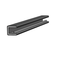 Taco 25' L x 1/4" W x 1/2" H Black Flex Trim  • V30-1008B25-1