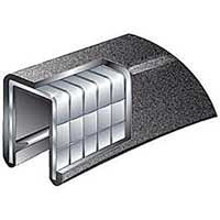 Taco 25' L x 1/4" W x 1/2" H Black Flex Trim  • V30-1008B25-1