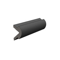 Taco 50' L x 1" H x 1/2" T Black Vinyl Rub Rail Flexible Insert  • V12-0303BKA50-1