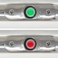 Taco 2-1/2" Rub Rail Mount Starboard & Port Set Side LED Lights  • F38-6800D