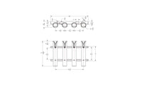 Taco 4-Rod Poly Rod Rack - White  • P03-064W