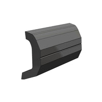 Taco 30' L x 1-7/8" H x 3/4" T Black Vinyl Semi-Rigid Flexible Insert Rub Rail Kit with Insert  • V11-4135BKA30-3