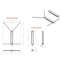 Taco ShadeFin with Bag and Fixed Rod Holder Mount Kit - Black  • T10-3000-4