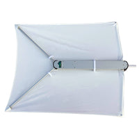 Taco ShadeFin with White Fabric, Bag and Fixed Rod Holder Mount Kit - White  • T10-3000-3