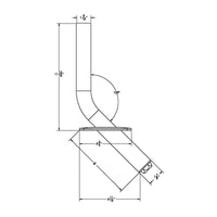 Taco Striker Base Gunnel Mount for 1-1/8" Outrigger  • F16-0212-F