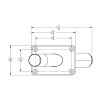 Taco Striker Base Gunnel Mount for 1-1/8" Outrigger  • F16-0212-F