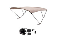 SureShade Battery Powered Bimini - Clear Anodized Frame, Beige Fabric  • 2021133088