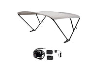 SureShade Battery Powered Bimini - Black Anodized Frame & Grey Fabric  • 2021133093