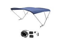 SureShade Battery Powered Bimini - Clear Anodized Frame, Navy Fabric  • 2021133094