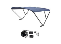 SureShade Battery Powered Bimini - Black Anodized Frame & Navy Fabric  • 2021133095