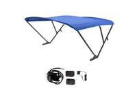 SureShade Battery Powered Bimini - Black Anodized Frame, Pacific Blue Fabric  • 2021133097