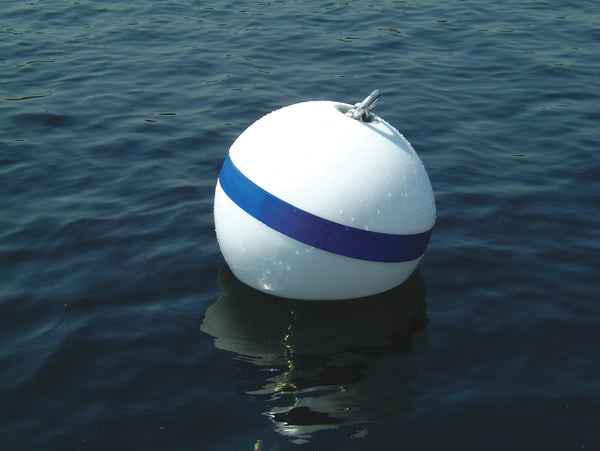 Taylor Made T3C Sur-Moor 18" D White/Blue Mooring Buoy  • 46372